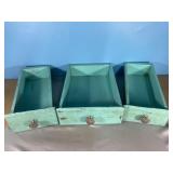 3 Wooden Drawers