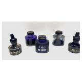 Vintage Higgins Ink & Parker ink bottles