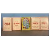 Vintage TWA  Airlines & more playing cards