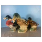 Retro Royal Copley Glass Ducks
