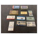 Vintage stainless steel blades and razors
