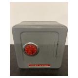 Vintage Fort Knox safe piggy bank, 6"x6"x4"