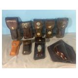 REALLY NICE LOT! Leather tooled knife & more