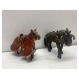 2 Tournament Knight Horses Toys