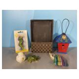 12 Birthday Candles, Leather Desk Organizer, and