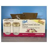 9 Ball Quilted Crystal Jelly Jars