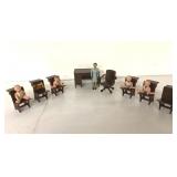 RARE Renwal Plastic School doll house furniture &