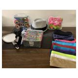 Curlers, cute hat, curling irons, headbands and