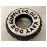 6" dog chew toy, tire replica