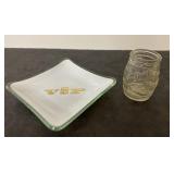 Retro Playboy Club VIP glass tray & Jim Beam Shot-