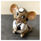 Vintage JOSEF Dr W Stethescope mouse figurine