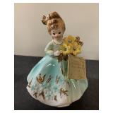 Vintage JOSEF figurine- 6" music box March