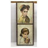 Vintage Huck Finn 20" tall wall hanging