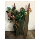 Christmas sled decor