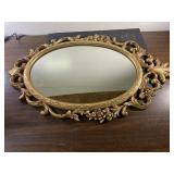 Decorative gold mirror
