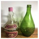 Vintage wine bottles