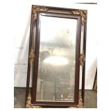 27"x50" framed beveled mirror heavy