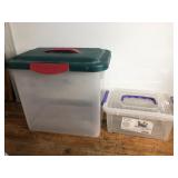 2 small storage containers