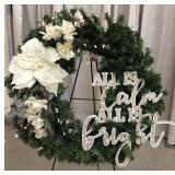 All is Calm Wreath by Michele & Russ Stroot