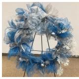 Frosty Blue winter wreath