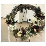 Grapevine Christmas Ornament Wreath