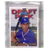 1995 KC Royals Draft Pick Carlos Beltran Topps