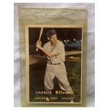 1957 Topps Charlie Silvera Chicago Cubs trading
