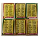 Vintage trading card checklists Vintage trading card checklists