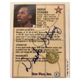 1990 AUTOGRAHED Derek Strong trading card 1990 AUTOGRAHED Derek Strong trading card