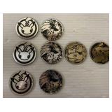 Vintage Pokemon tokens Vintage Pokemon tokens