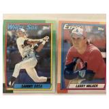1990 Topps Sammy Sosa & Larry Walker cards 1990 Topps Sammy Sosa & Larry Walker cards