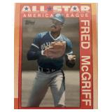 1990 Topps Fred McGriff All Star trading card 1990 Topps Fred McGriff All Star trading card