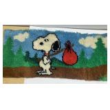 Retro Snoopy latchhook 15 x 36'
