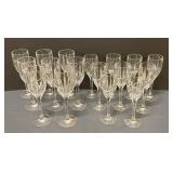 Mikasa 'Up Town' Pattern Wine Glasses