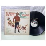 Vintage vinyl record-Rudolph Gene Autry