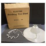 Mid century mod Revolving Xmas Tree Stand-WORKS