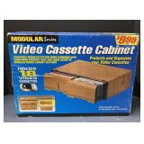 Vintage Video Cassette Cabinet in box