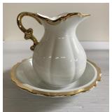 Vintage bowl & pitcher set-Japan-7' tall