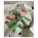 Antique Raggedy Ann & Andy 40x56 baby quilt