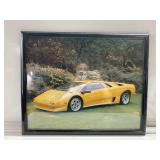 Vintage Lamborghini Diablo print 21x17in