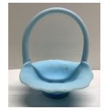 Vintage Fenton (?) satin basket