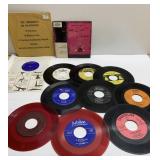 Vintage vinyl records incl red vinyl