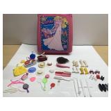 1977 Barbie Case & accesessories-velcro latch is