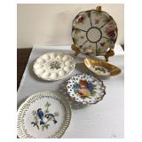 Antique deviled egg tray, Noritake and more