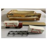 Vintage Tyco Santa Fe Piggy Back Flat Train Car