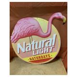 Natural Light 20 x 21 metal sign