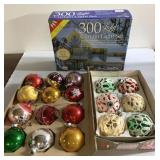 Antique, vintage Christmas ornaments & lights