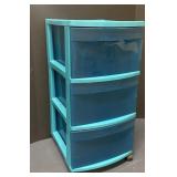 Rolling storage drawer cart
