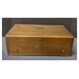 Mid century modern Naken's Silverware Chest-empty