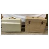 2 vintage portable sewing machines-see pics